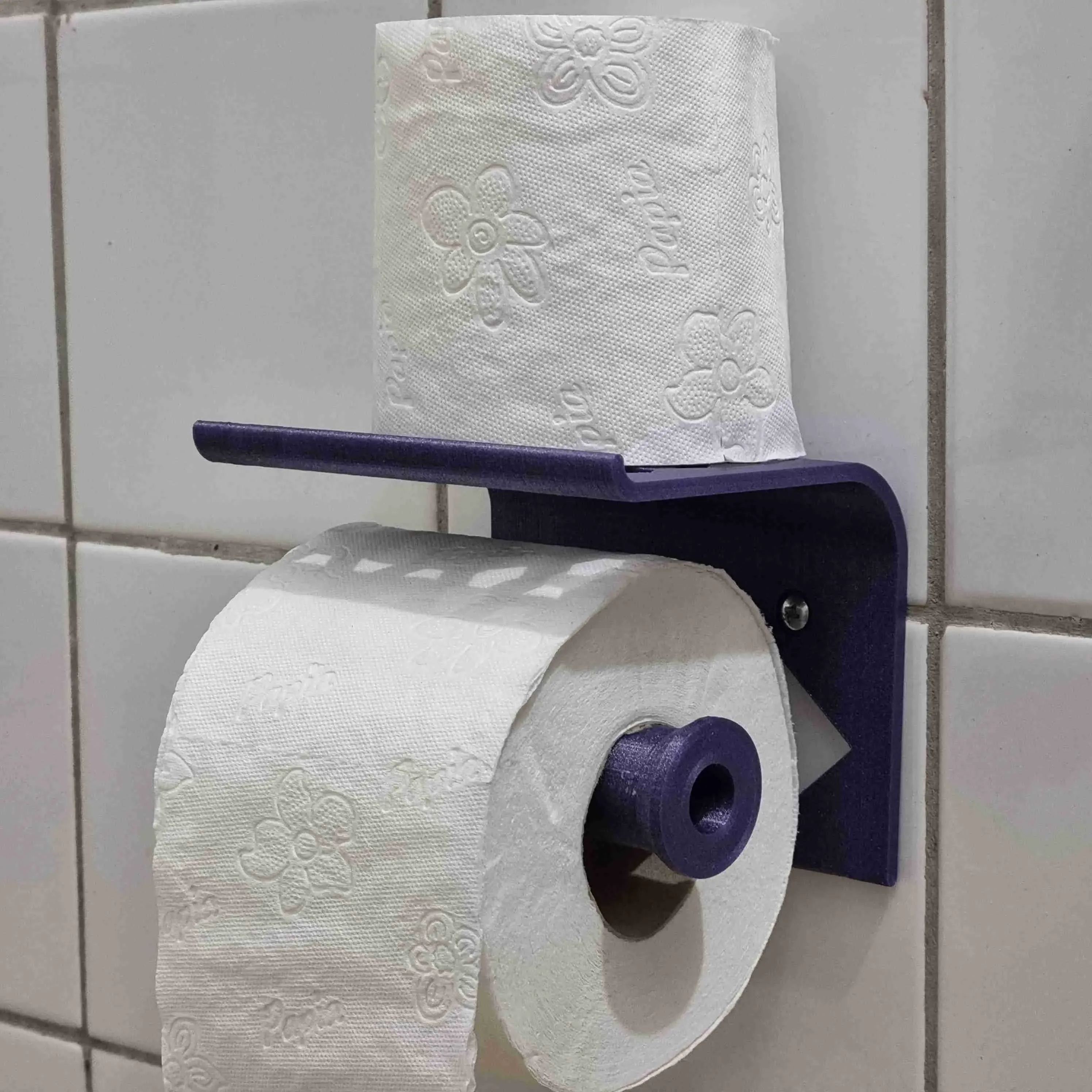 TOILET PAPER HOLDER WITHOUT MOVING PARTS ( NO SUPPORT)