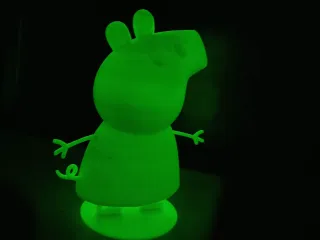 Glow in the dark Peppa Pig