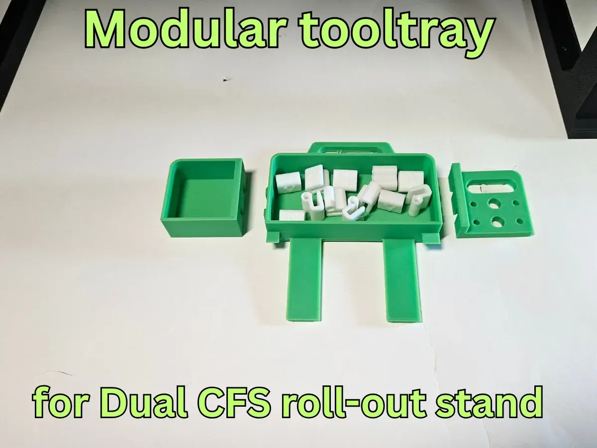 Modular tool tray for Dual CFS Stand