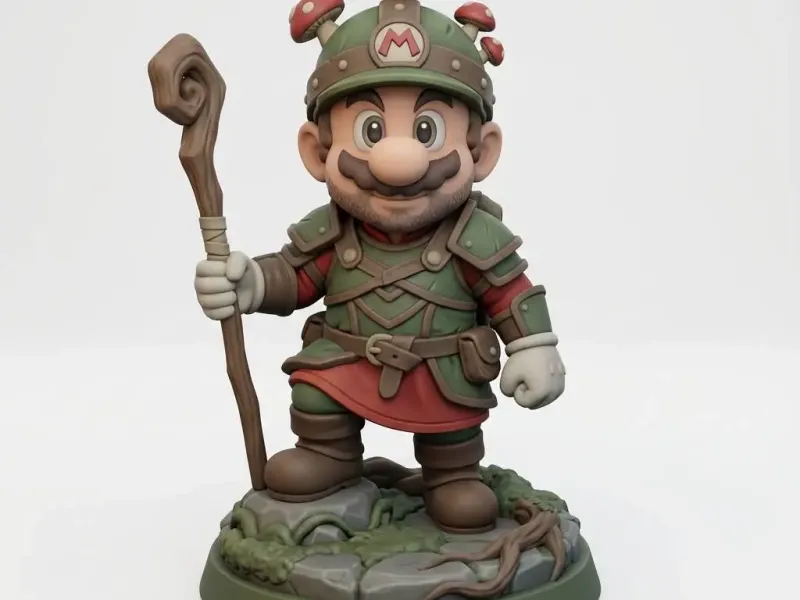 Mario Forest Explorer Plumber Mage