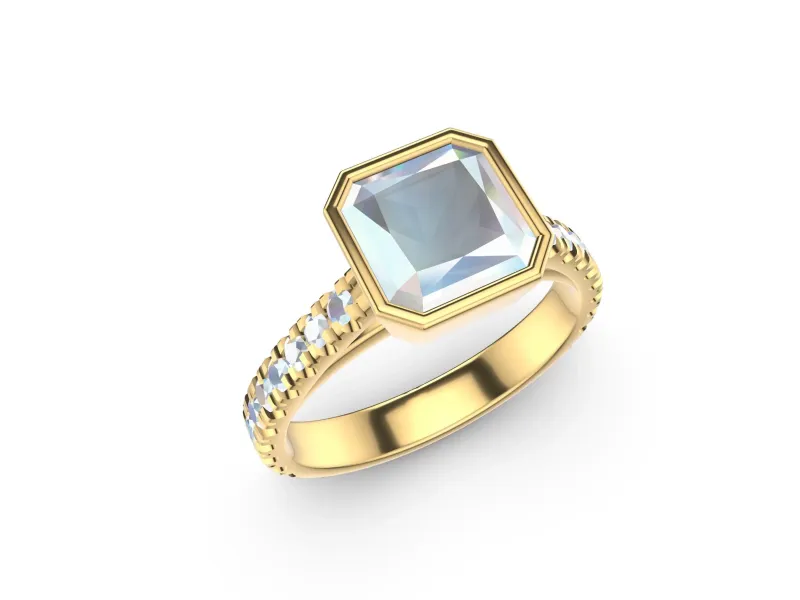 Radiant Cut Engagement Ring