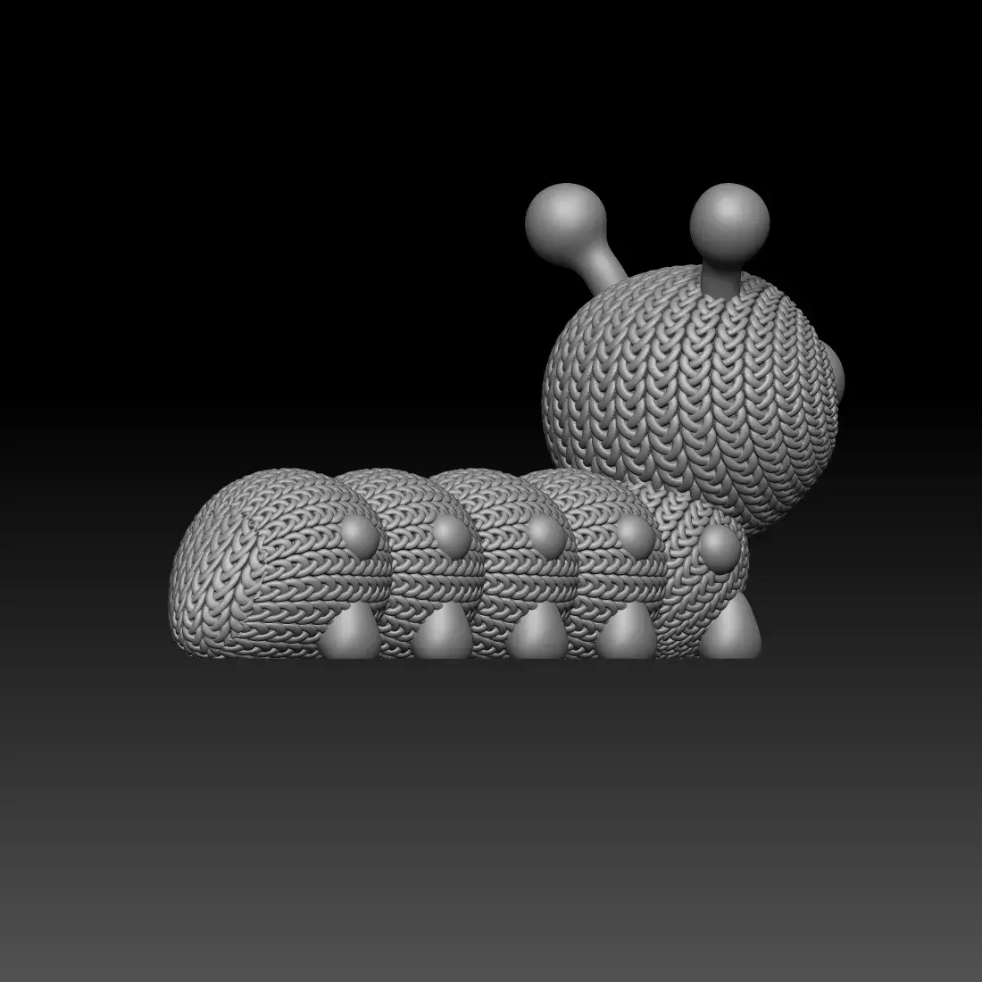 Knitted Caterpillar