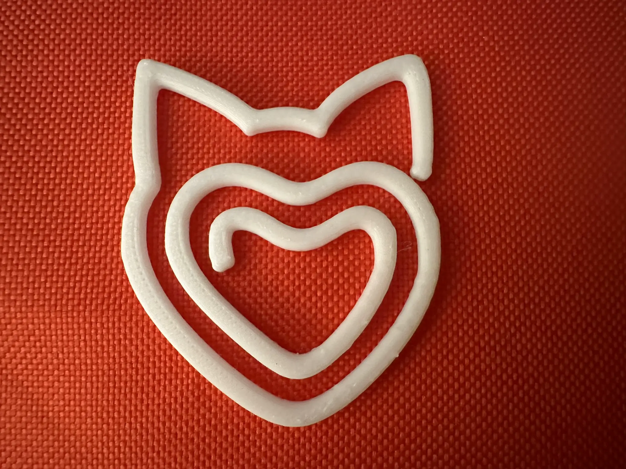 Heart paper clip with cat ears | 3D models download | Creality Cloud