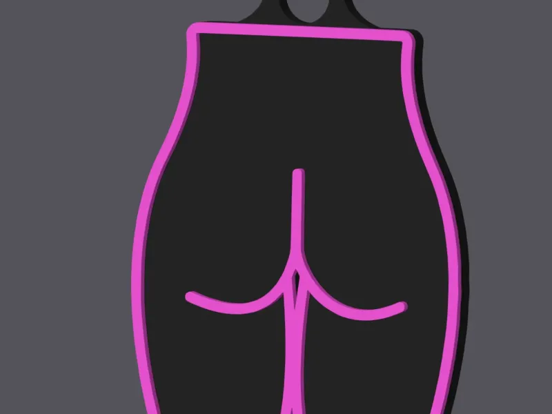 Female Hips/Butt - Keychain v01