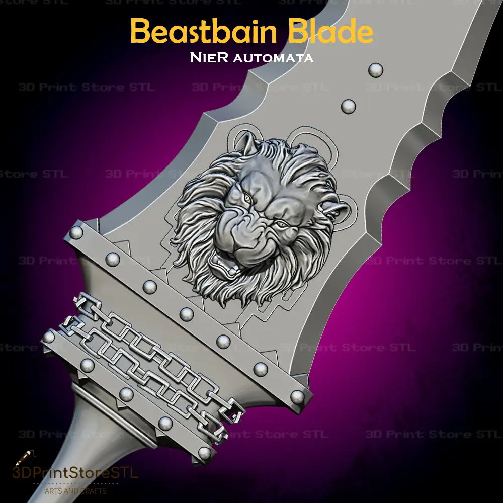 Lama Beastbain Cosplay Nier Automata - File STL