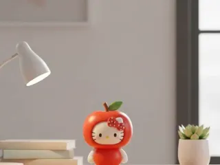 Kawaii Hello Kitty in Apple Costume (3D Model/Print)