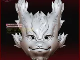 Naruto Kurama Mask - Anime Cosplay Halloween - Kitsune Fox-4