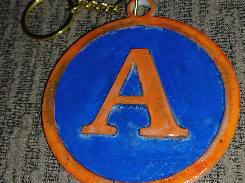 Chaveiro da Letra A - Decoração com Inicial do Nome