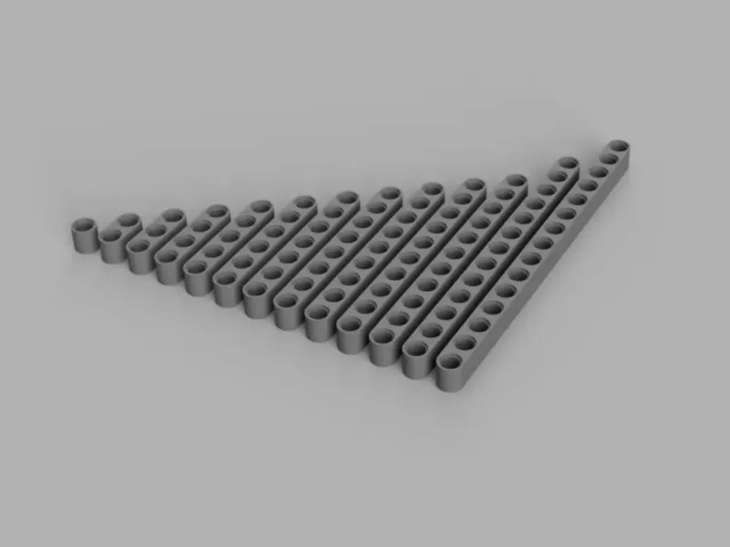 Legotechnic-kompatibles Geradbalkenset