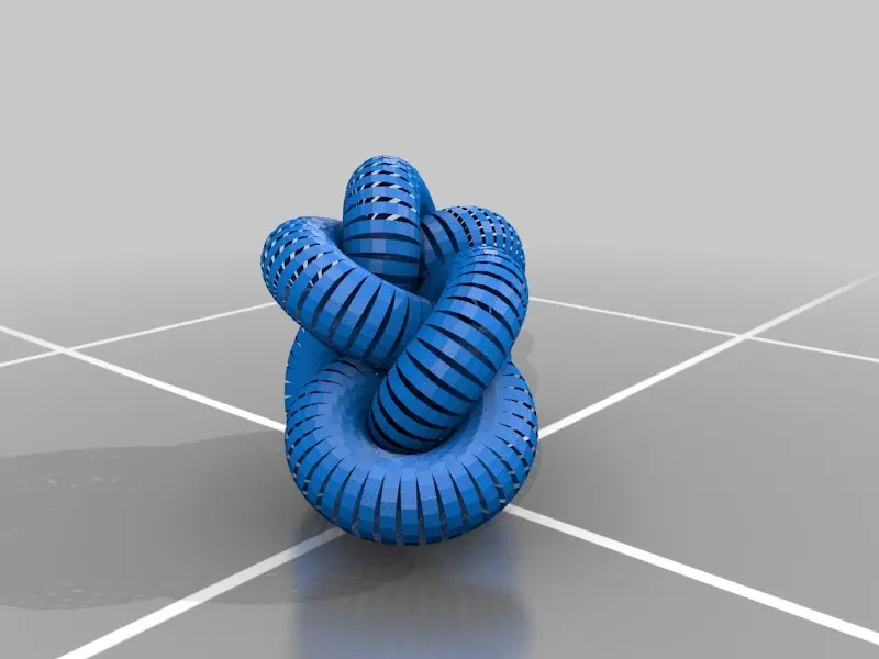 3d Printer Rope 3D Printer Files | 3MF File | Minimum Rope Length Conformation of Knot ...
