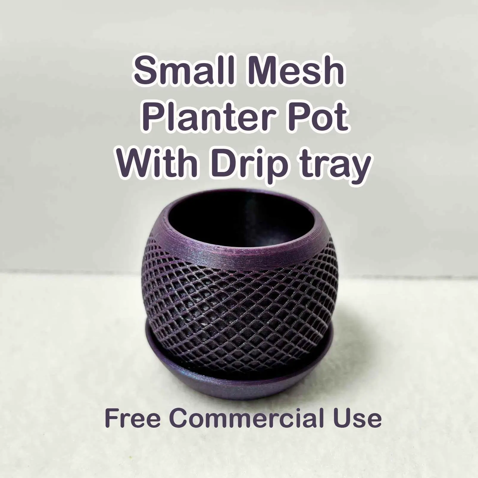 Small mesh planter pot