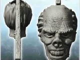 Mug with zombie skull with axe (28) - beer can holder-1