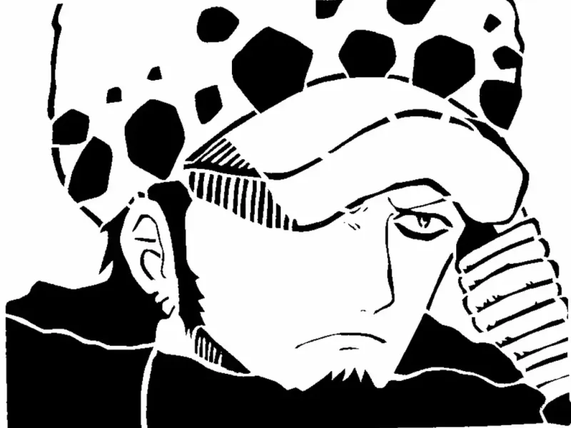 Trafalgar D. Water Law stencil