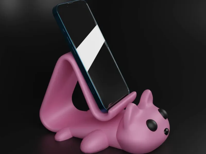 Cute Cat Phone Stand – Playful Desk Buddy