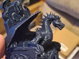 Dragon king sat on a throne in his lair-5