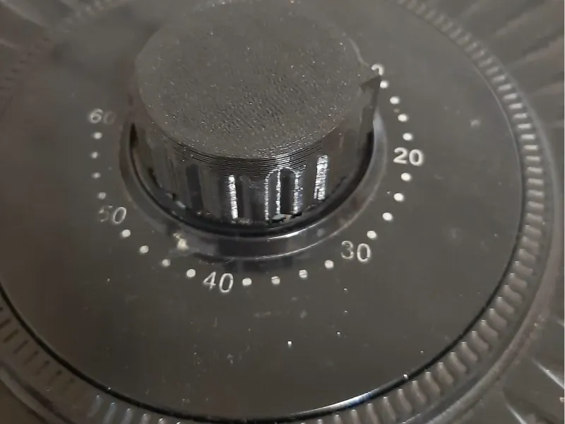 Air frier knob