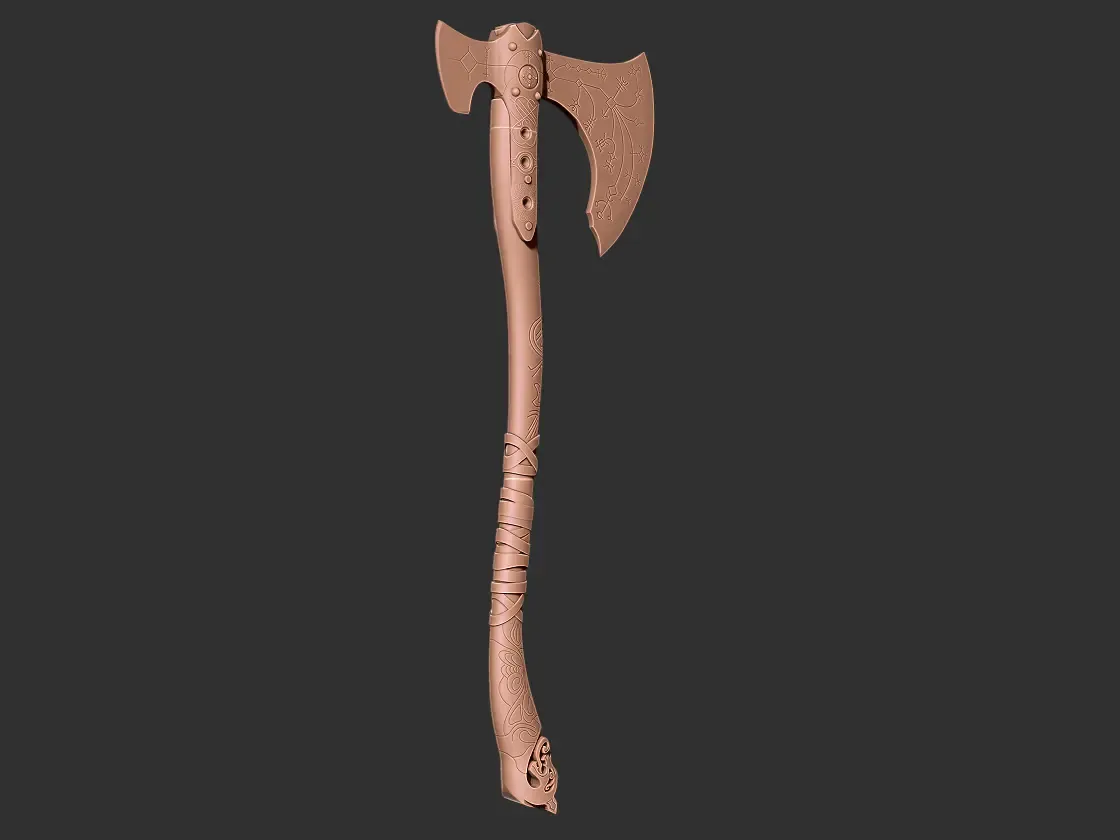Leviathan Axe from God of War 3D print model