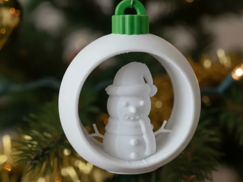 SNOWMAN CHRISTMAS ORNAMENT