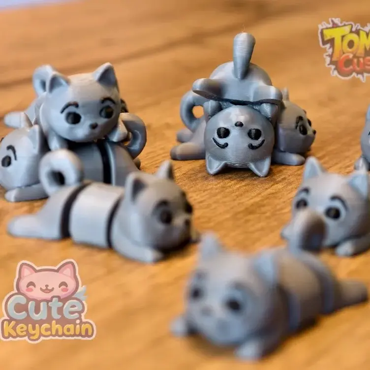 Cute Cat Keychain ( Looong version Too)