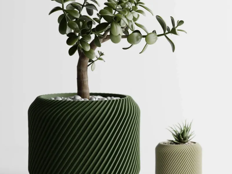 Plant Pot Planter Rib Delta twisted 1