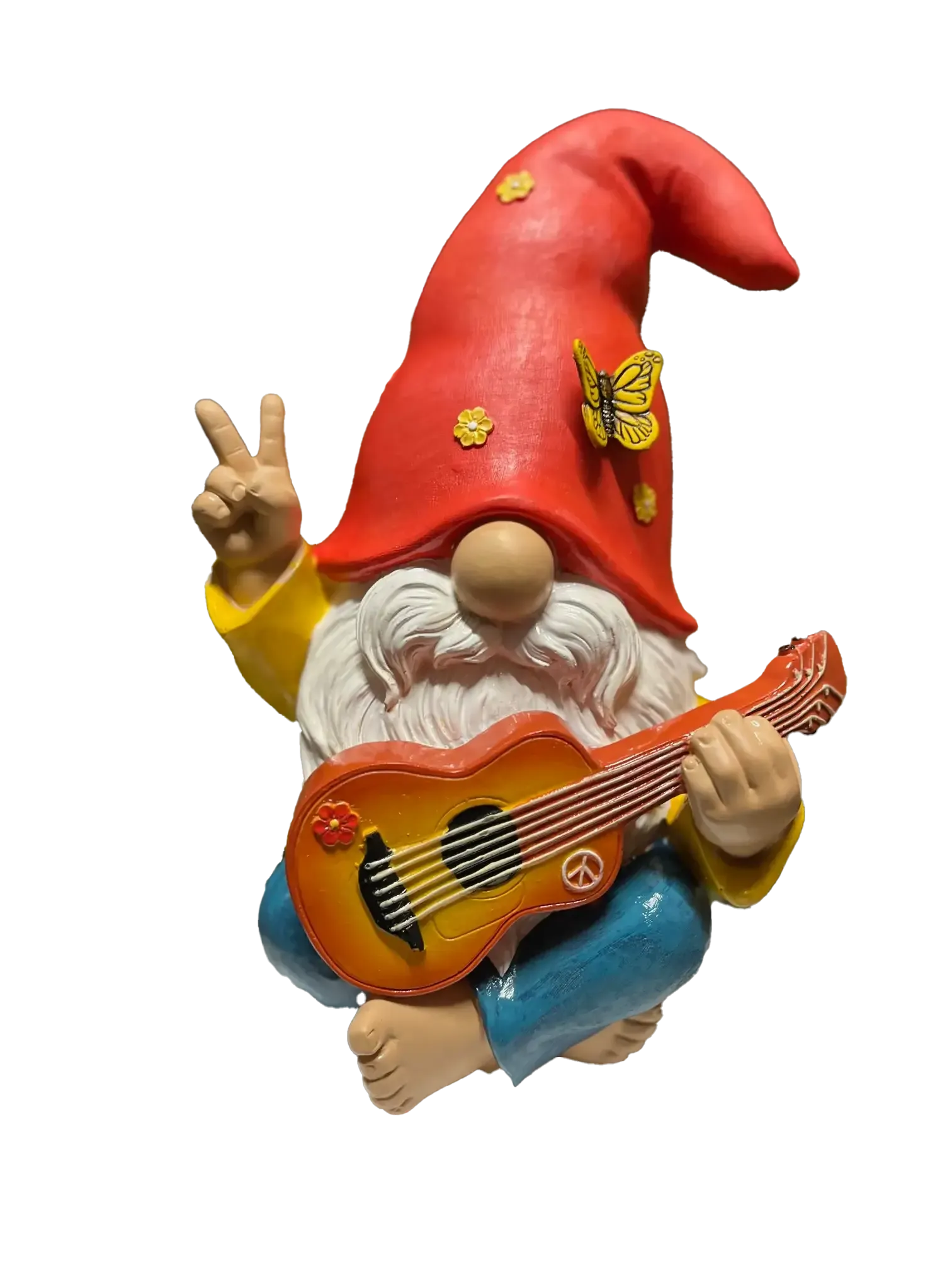Peace Gnome Playing the Guitar
