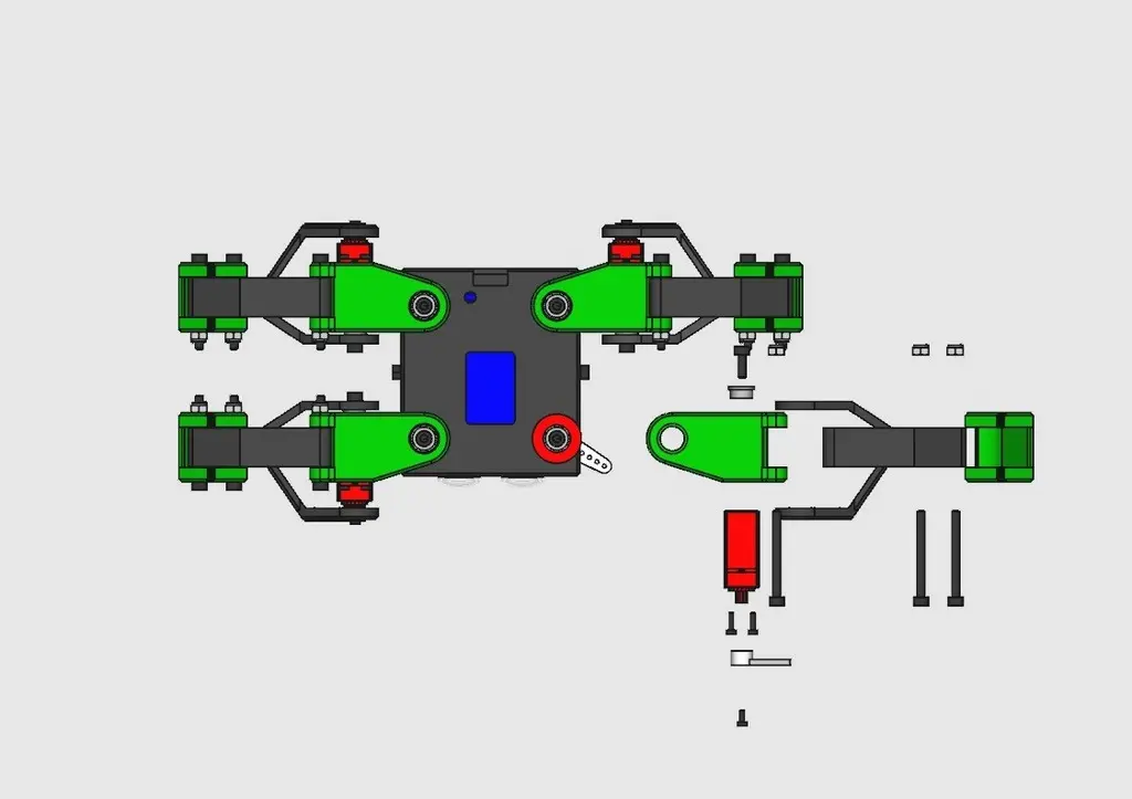 Kame: 8DOF small quadruped robot