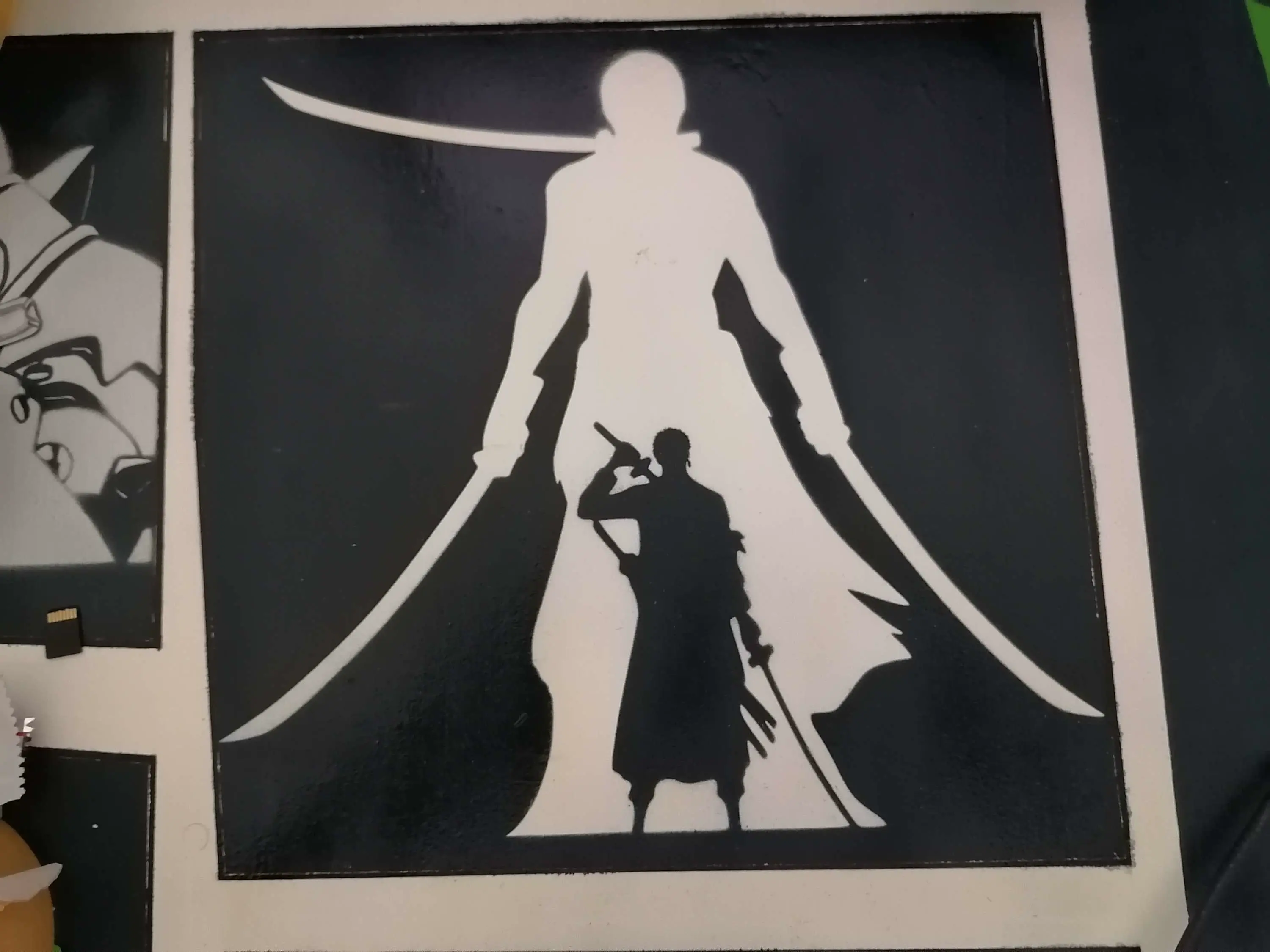 Roronoa Zoro stencil