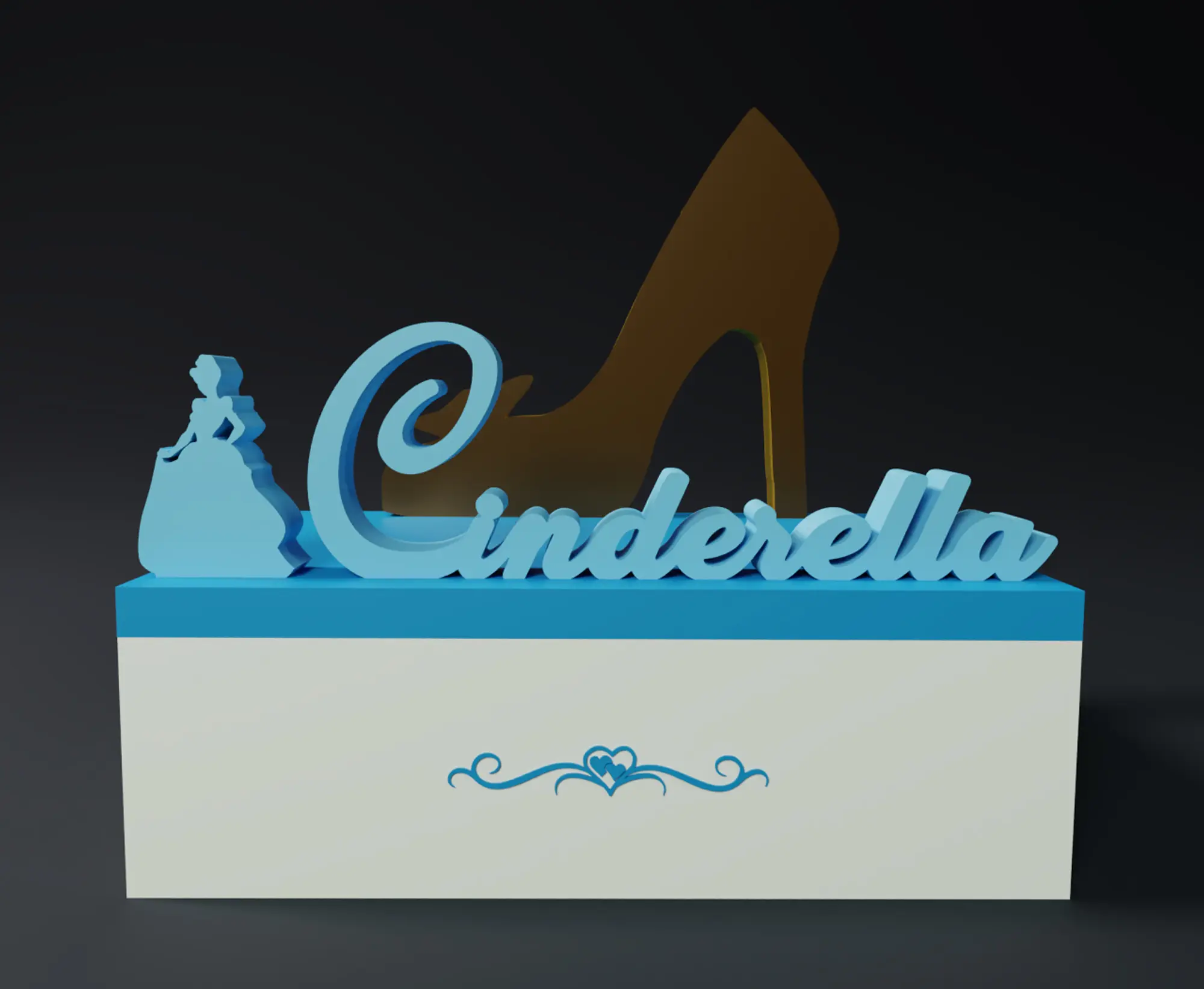 DISNEY PRINCESS CINDERELLA BOX - SHOE VERSION