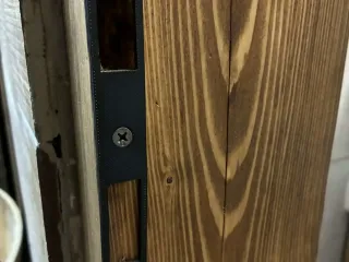 Door inside plate