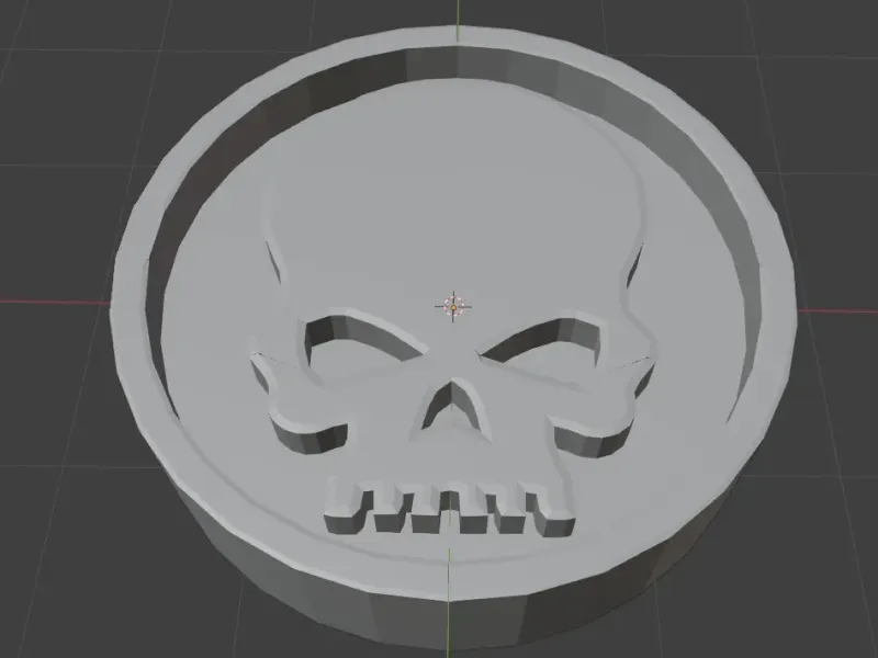 Coin with skull