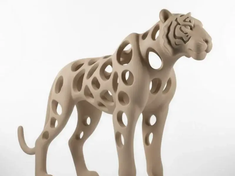 Tigre - Coleção curvas - arte abstrata - decoração