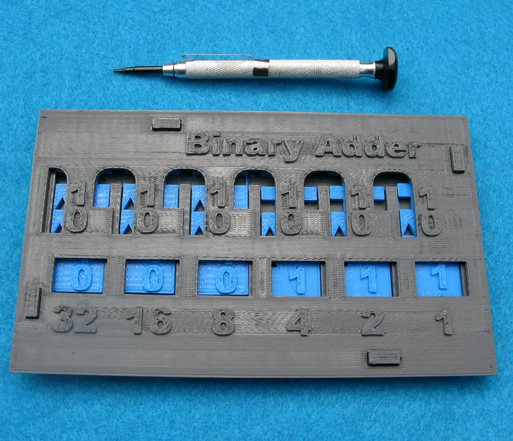 Binary Slide Adder  