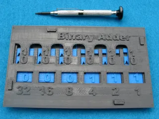 Binary Slide Adder  