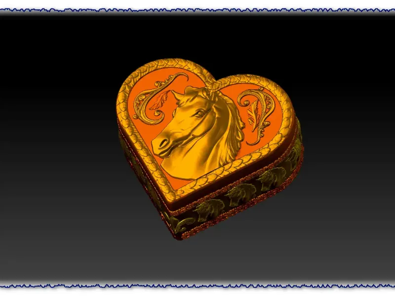 VALENTIJNSDAG HART PAARD CADEAUVERPAKKING