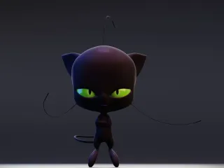Chat noir kwami (plagg)