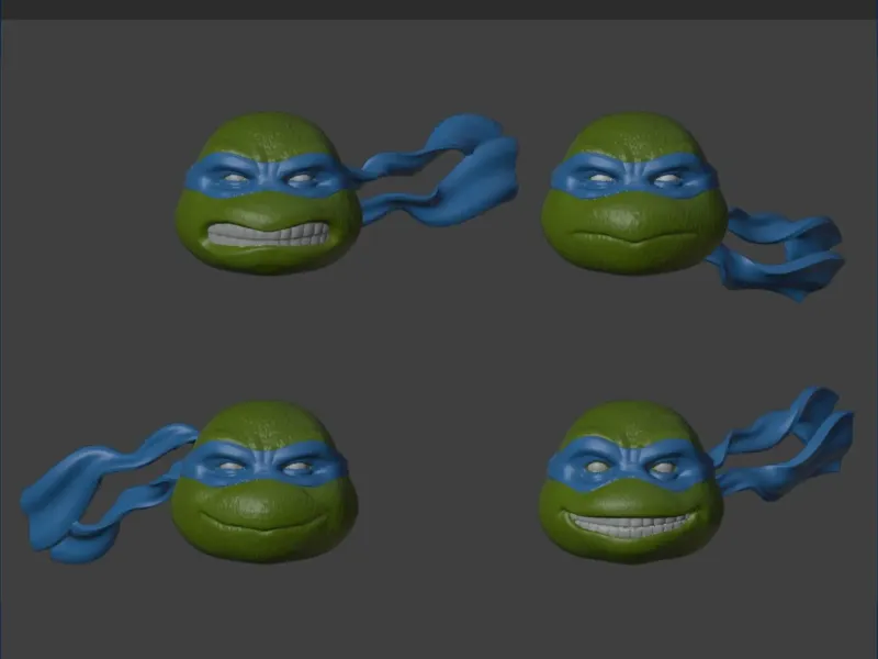 Teenage Terrapins 1/12 Head sculpt