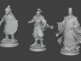 Three Kingdoms character figurines and sculptures Liu Bei-4