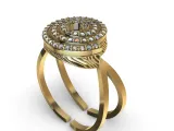 Spiral designer Ring 1-2