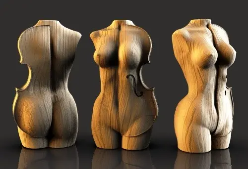 Body Violin. Music. Statuette