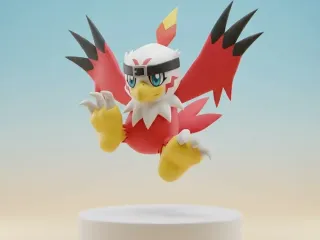 Hawkmon Digimon Creature Model
