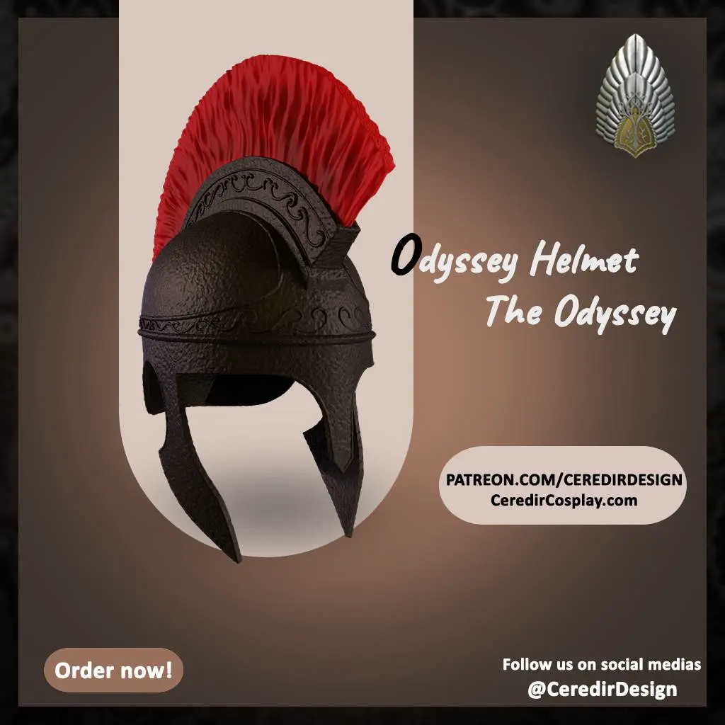 Odysseus Helmet from The Odyssey 3d digital download