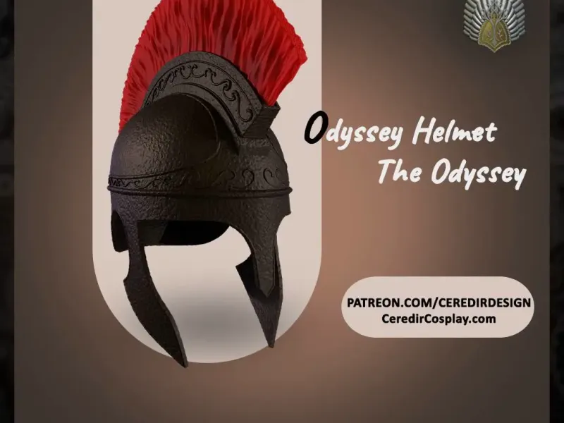 Odysseus Helmet from The Odyssey 3d digital download