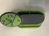 Clock for the desk, with cell phone holder and pencil box-4