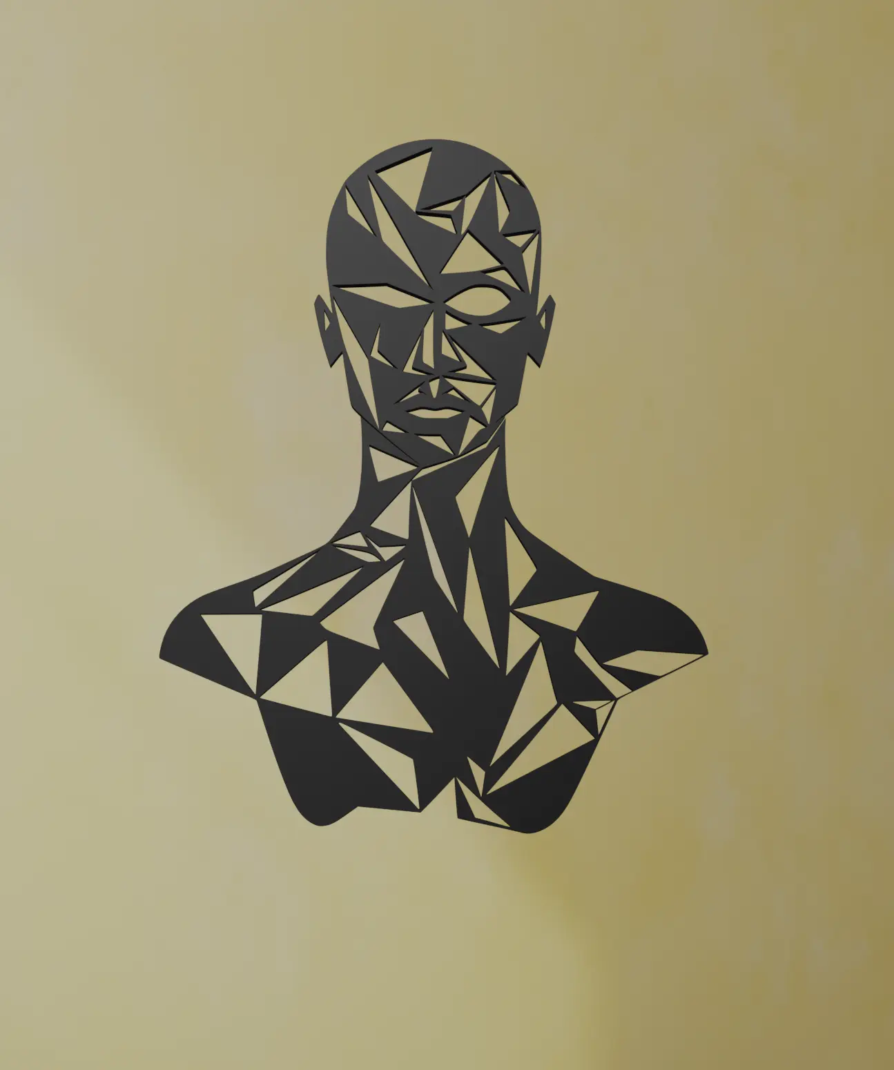 Geometrisches Gesicht