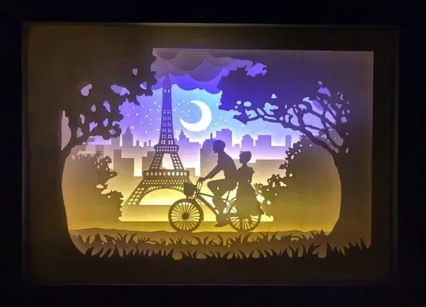 Shadow Box Light- Romantism în Paris