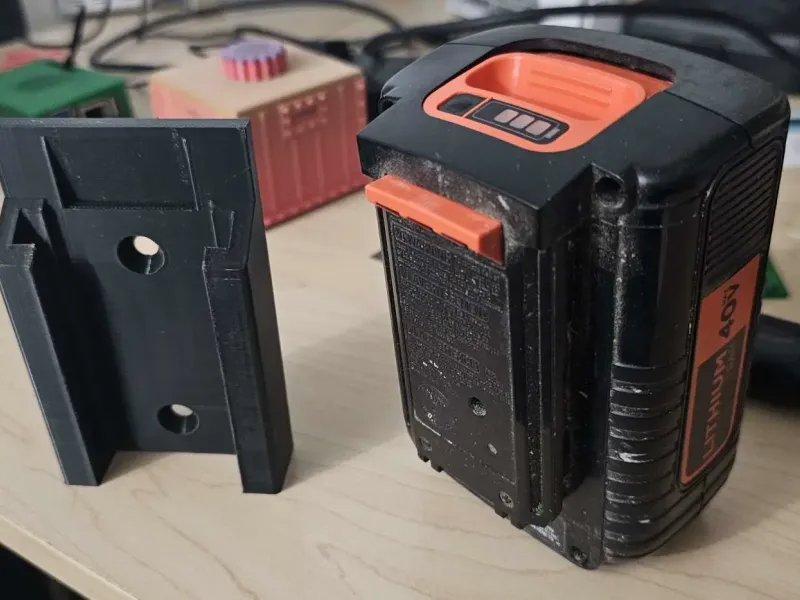 Black and Decker 40-Volt-Akkuhalterung