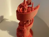 Gothic paper serpent tower-3