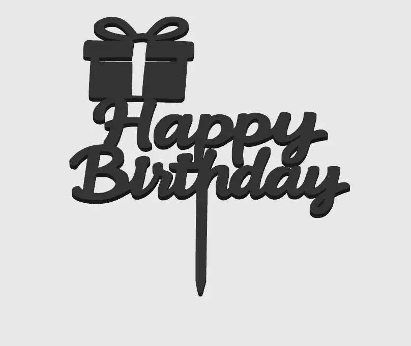 Happy Birthday Cake Topper