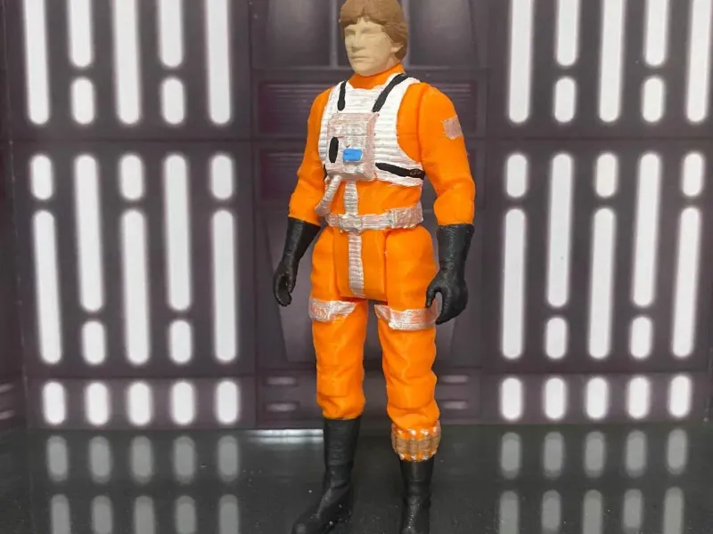 Piloto rebelde de la Alianza Luke Skywalker Star Wars juguete vintage