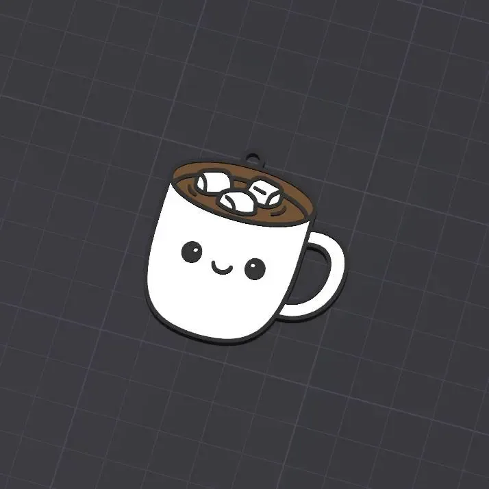 Keychain cup of cocoa